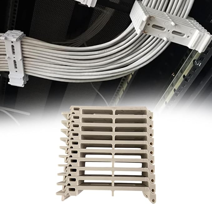 Cable Organizer for Server Racks Mounting Hardware Sturdy Cable Tray Clips