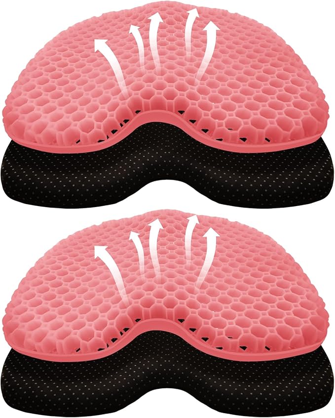 Kayak Seat Cushion, Thicken Anti Slip Waterproof Gel Kayak Seat, Portable Canoe Rowing Rubber Dinghy Pad for Stadium Sit in Kayak Inflatable Fishing Kayak Canoe Kayak Accessories
