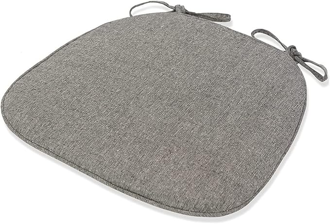 1/2/4 Packs Chair Cushion/Seat Cushion for Dining Chairs, Non-Slip Indoor Outdoor Kitchen U-Shaped Seat Pad/Chair Pads with Machine Washable Cover (Black Set of 4)