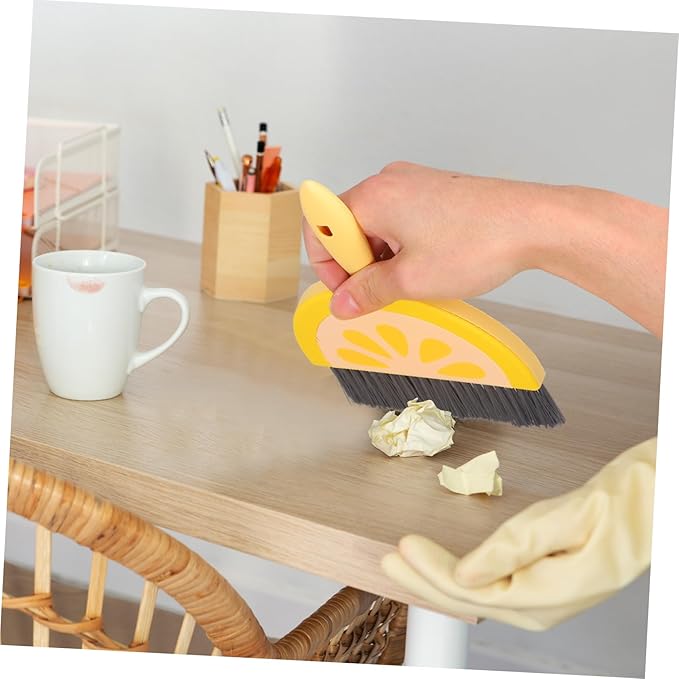 PRETYZOOM Mini Broom and Dustpan Set Multi-Function Whisk Broom Portable for Kitchen Home Office