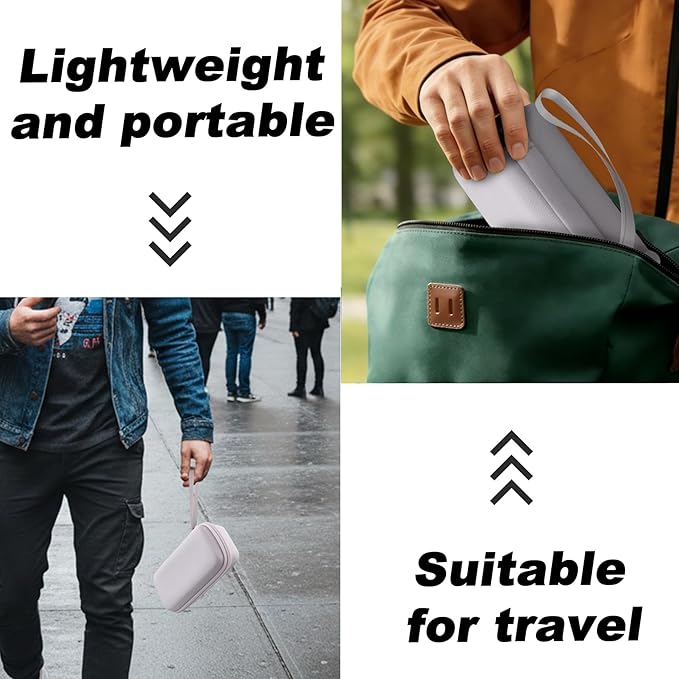 for Anker Prime 3-in-1 Wireless Charging Station Hard Travel Case(White Case)
