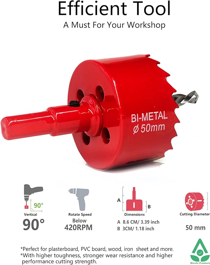 6 Pack Desk Grommet 2 Inch (50 mm) Bi-Metal Hole Saw Kit with Cord Wrap Coiled Tube Management,2 m Cable Sleeve Organizer with Table Hole Cover