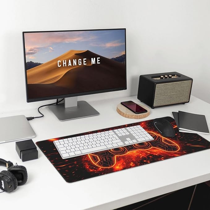 Gamer Gaming Large Mouse Pad & Desk Mat Game Joystick Extended Mousepad Non-Slip Rubber Base Laptop Computer Keyboard Pad for Gaming, Office & Home Decor, XXL - 29.5" X 15.8"