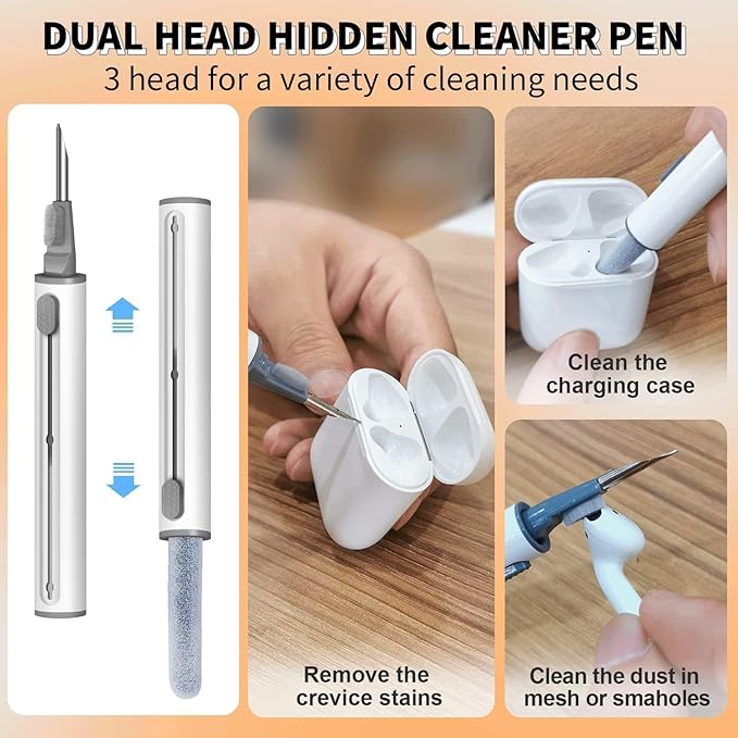 MOLOPPO Cleaning Clay, Phone Cleaning Kit with Clean Pen, Remove Ear Wax & Dirt & Gunk from Device's Small Crevices, for AirPod Cleaner Kit for Airpods Charging Case/Headphones/Electronics