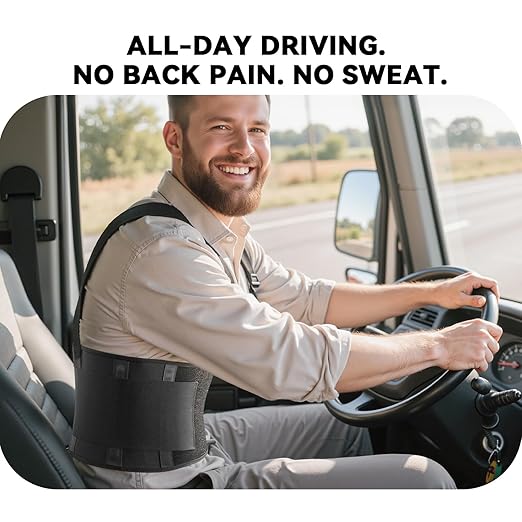 Work Back Brace for Men & Women, Adjustable Lower Back Support Belt for Sciatica, Herniated Disc, Pain Relief, Moving Warehouse Heavy Lifting Safety & Protection (Black, XX-Large)