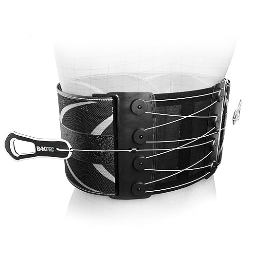 BakTec Universal LSO Lower Back Brace for Women & Men - Adjustable Lumbar Support Belt - Breathable Design Back Brace Support for Stability & Posture - Sizes L-3XL
