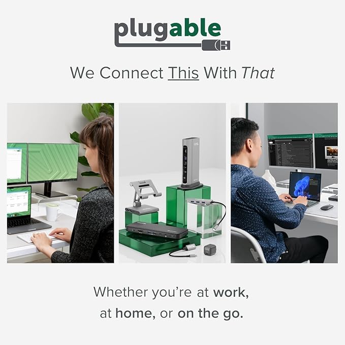 Plugable USB 3.0 Sharing Switch, One-Button USB A Switch to Share Devices Between 2 Computers | KVM Switch for Keyboards, Docking Stations & More