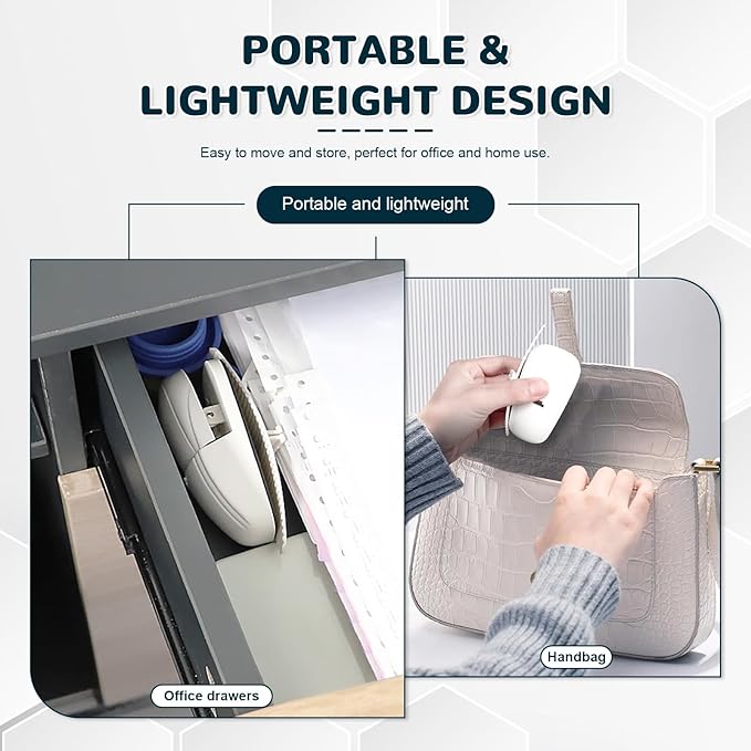 Paper Holder for Typing, White Document Holder for Desk with Weighted Base and Clip, Compact Paper Stand for Reading, Notes, Forms, and Office Computer Work