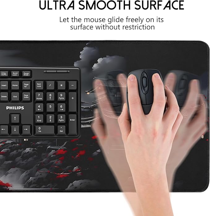 FreeNook Mouse Pad Gaming Mousepad,Large Mousepads for Keyboard and Mouse with Non-Slip Rubber Base,Suitable for School,Office,Home,47.2 x 23.6 Inch