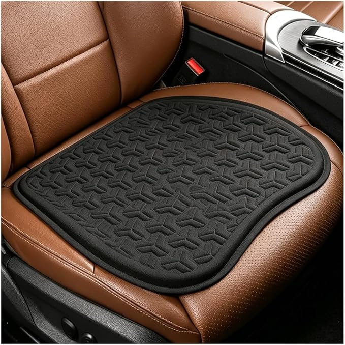 2026 New Gel Car Seat Cushions for Driving,Breathable & Non-Slip Car Seat Pads for Pressure Relief,Universal Driver Seats Cushion as Cars Accessories Interior for Most Vehicles