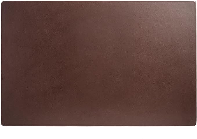 Dacasso Chocolate Brown Leather 30" x 19" Desk Mat Without Rails
