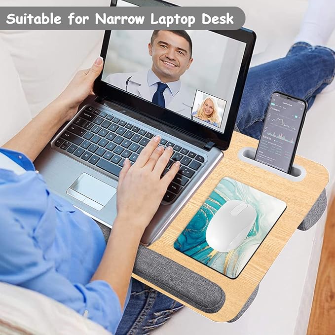 Dapesuom Small Mouse Pad, 6 x 8 Inch Thick Rubber Premium-Textured Non-Slip Portable & Washable Mini Mouse Mat for Women Wireless Laptops Keyboard Tray Gaming Work Computer Travel, Gold Line Marble