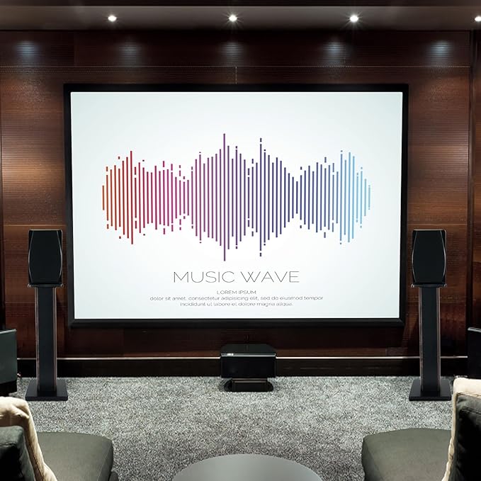 31.5 Inch (80CM) - Pair- Wood Speaker Stands for Home-Cinema HiFi Desktop and Satellite Speakers Monitor Stands, Enhanced Audio Listening Experience for Home Theaters