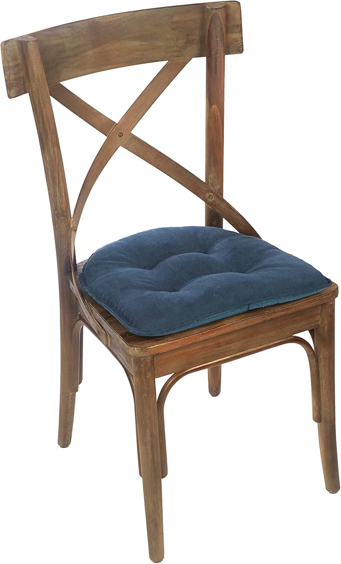 Non-Slip Chair Cushions, Assembled in USA, U-Shaped Skid-Proof Seat Pads for Dining Room, Kitchen, Office, 15"x16"