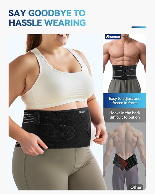 Abdominal Binder with Pressurized Strap & 3D Pad for Umbilical Hernia Support,Adjustable, Discreet Under Clothing, Discreet for Men & Women