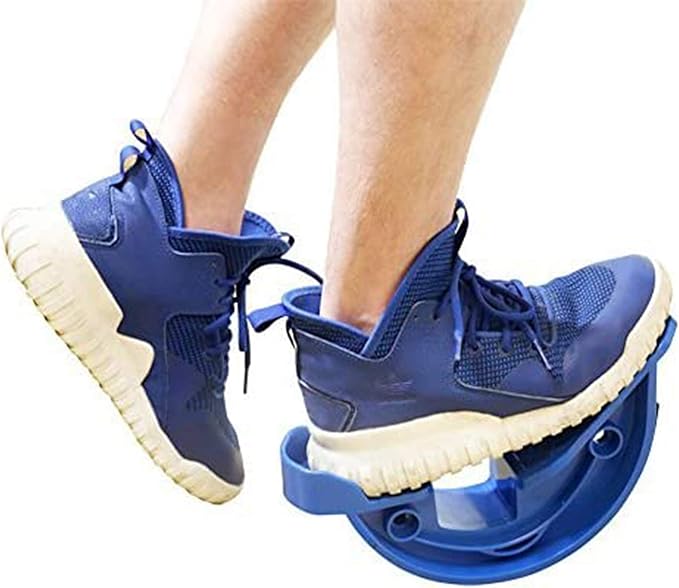 Hausse Foot Stretcher, Calf Stretcher for Plantar Fasciitis, Non-slip Stretching Foot Rocker for Home Office (Blue)