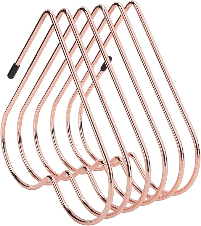 Folder Holder for Desk, Heart Shaped Desk File Organizer Vertical File Holder, 5 Slots Iron Gold File Holder, Telescopic Book File Organizer Stand for Desk File, Rose Gold