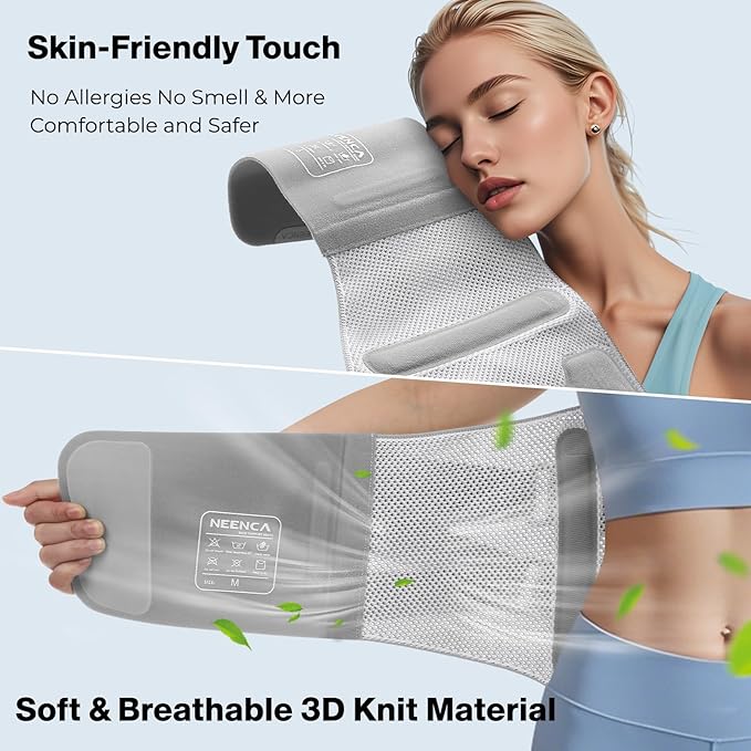 NEENCA Back Brace for Lower Back Pain Relief with Bionic Support System, Adjustable Lumbar Support Belt for Men & Women with Lumbar Pad, Soft Breathable Mesh for Herniated Disc, Sciatica, Scoliosis...