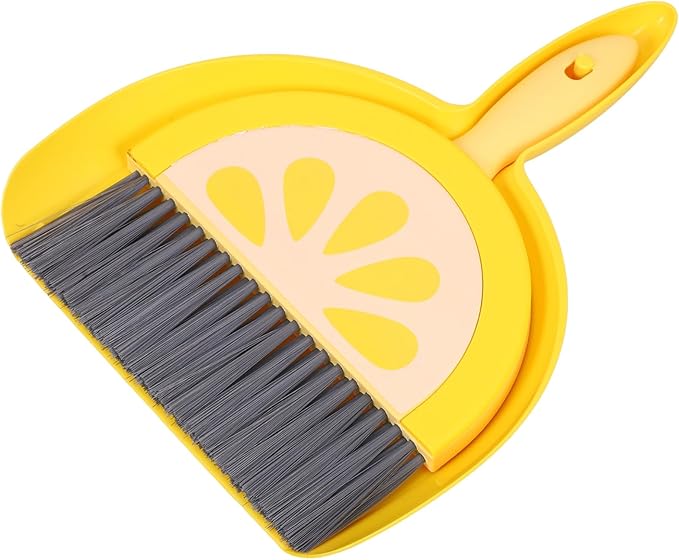 PRETYZOOM Mini Broom and Dustpan Set Multi-Function Whisk Broom Portable for Kitchen Home Office