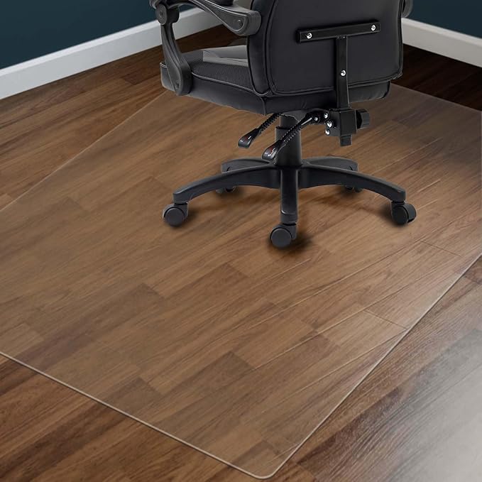 Clear Chair Mat for Hardwood Floors 36"x48" - Office Desk Chair Mat Easy Glide for Rolling Chairs,PVC Floor Protector for Home Office & Computer Use