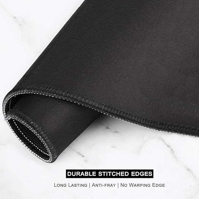 Auhoahsil Large Gaming Mouse Pad, Galaxy Theme XXL 35.4 x 15.7 in Desk Pad Stitched Non-Slip Rubber Long Computer Mousepad Thin Extended Full Size Desk Mat for Desktop, Laptop, Wireless Mice, Purple