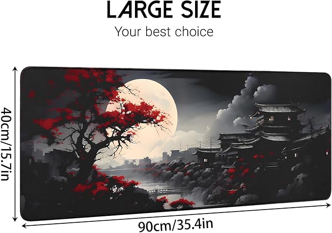 FreeNook Mouse Pad Gaming Mousepad,Large Mousepads for Keyboard and Mouse with Non-Slip Rubber Base,Suitable for School,Office,Home,35.4 x 15.7 Inch