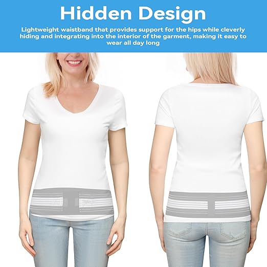 Waist Belt Sacroiliac Hip Belt, Lumbar Support Sciatica Pain Relief, Sacroiliac SI Joint - Lower Back Support Brace for Women and Men, Non-Slip and Adjustable & Breathable Back Pain Relief