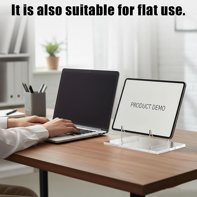 Acrylic Keyboard Display Stand Holder, Mechanical Keyboard Display Holder,Keyboard Riser Display Shelf Tray for Desk, Gaming Setup, Office or Home,1 Pack