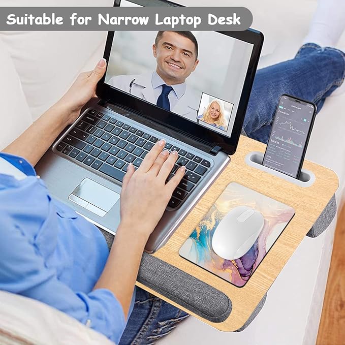 Dapesuom Small Mouse Pad, 6 x 8 Inch Thick Rubber Premium-Textured Non-Slip Portable & Washable Mini Mouse Mat for Women Men Wireless Laptops Keyboard Tray Gaming Work Office Travel, Abstract Marble