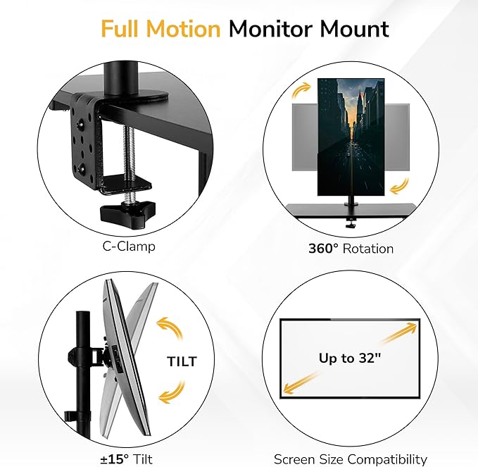 Mount-It! Mobile Computer Cart with Monitor Mount for Screen up to 32", Portable Desk on Wheels, Rolling Laptop Stand for Teachers, Office, Classroom, Rise up to 53", Podium, Keyboard Tray, Black