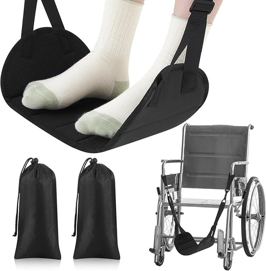2 Pcs Wheelchair Leg Rest Footrest Hammock Adjustable Footrest Hanging Foot Sling Wheelchair Accessories for Foot Rest Replacement