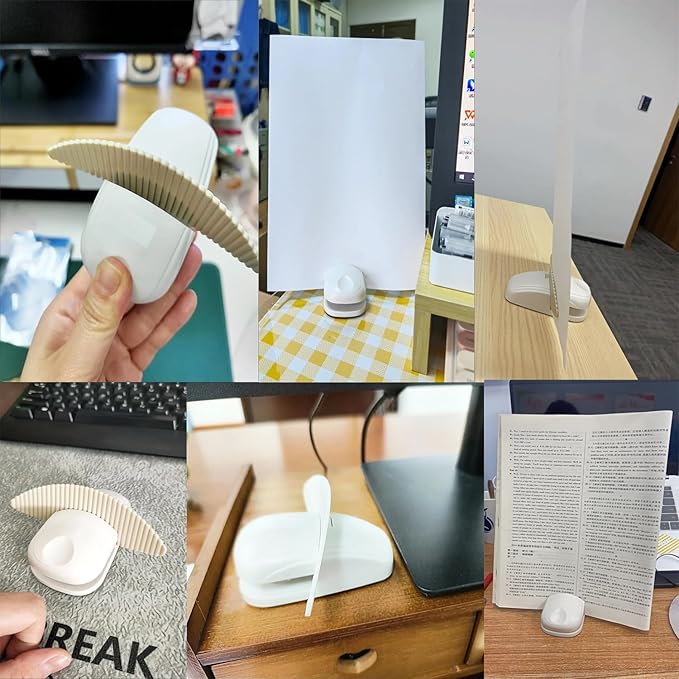 Desktop Document Holder Stand Printer Paper Holder Clamp Clips Copyholder for Typing Reading Desk Tight Space Sheet Music Copy Printing Sheets Holds Documents Up