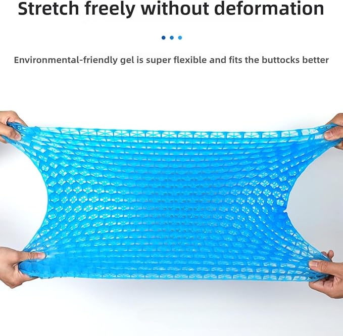 Summer ice pad Honeycomb Gel Office Chair Cushion, Long Sitting Silicone Butt pad, car Cool seat Cushion