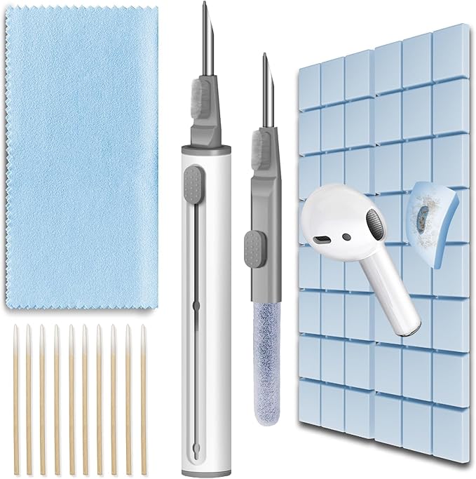 MOLOPPO Cleaning Putty, Phone Cleaning Kit with Clean Pen, Remove Ear Wax & Dirt & Gunk from Device's Small Crevices, for AirPod Cleaner Kit for Airpods Charging Case/Headphones/Electronics