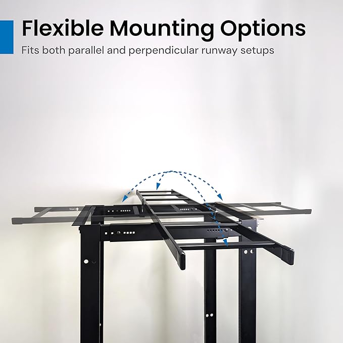 ICC Cable Runway Relay Bracket Kit – 2-Post Rack | Steel, Black Powder Coat, Rack Connection