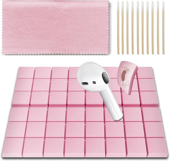 MOLOPPO Cleaning Putty, Phone Cleaning Kit, Remove Ear Wax & Dirt & Gunk from Device's Small Crevices, for AirPod Cleaner Kit for Airpods Charging Case/Headphones/Phone/Electronics(Pink)