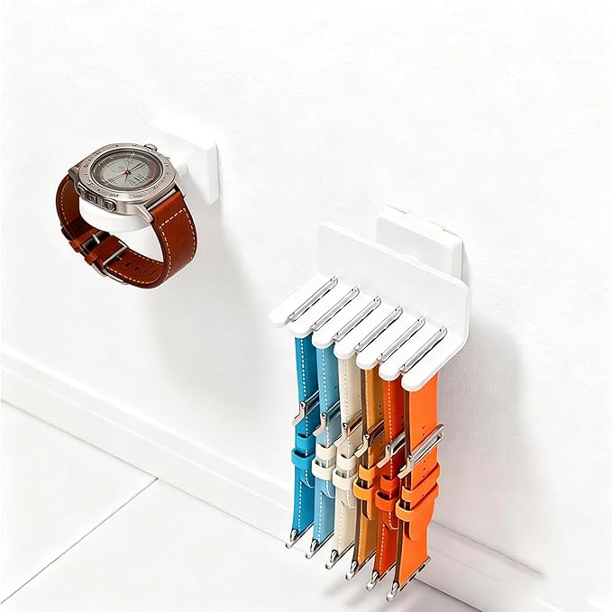 3 Pcs Watch Band Holder, Set with Phone Stand and Cleaning Cloth, Watch Band Organizer for Smartwatch Accessories, watch band storage,Ideal for Desk Display and Travel