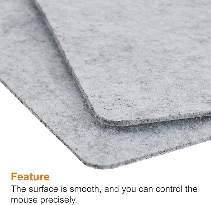 PATIKIL 24x13 Desk Mat Protector, Dual Side Soft Smooth Mouse Pad Writing Mat for Office Home, Gray