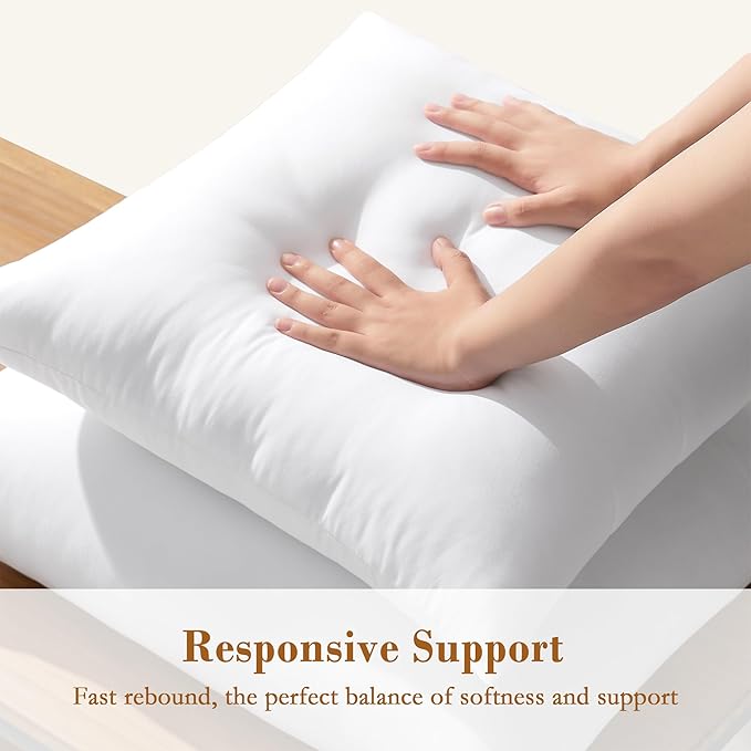 puredown® 20x20 Pillow Inserts, Pack of 1, Fluffy Soft Square Form Sham Stuffer, Decorative Throw Pillows for Couch, Sofa, Bed and Home Decor