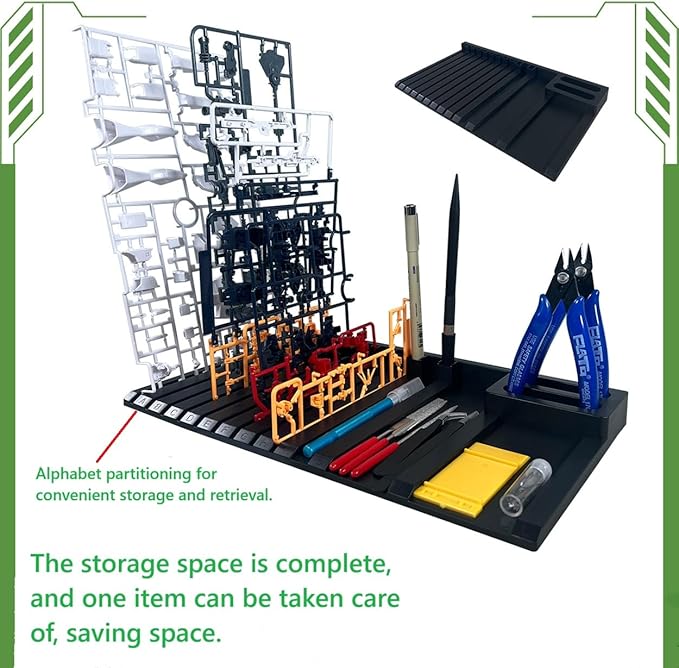 Yaroocvn DIY Model Making Storage Box, Plastic Parts Shelf for Gundam Model Action Figures, Accessories Organizer (2 pcs)