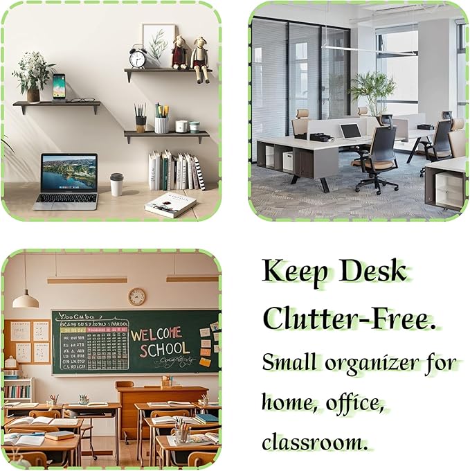 Small Drawer Organizer for Desk, 7.1" x 3.8" x 4.6" Mini Desktop Drawer Organizer with 9 Clear Drawers, Compact Craft & Office Supplies Organizer for Home School (Green)
