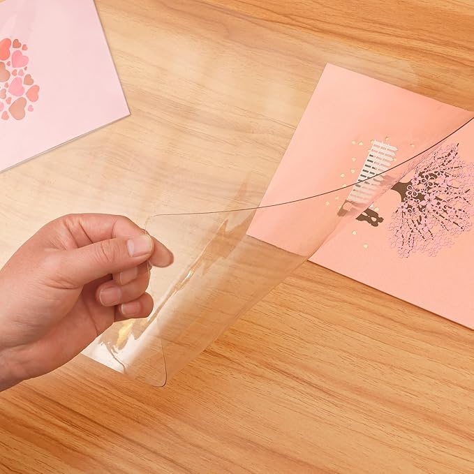 Small Clear Vanity Mat, 23.6"x11.8" Anti-Slip Makeup Desk Protector, Waterproof Scratch Resistant, Odorless Easy Clean for Vanity Cosmetics & Pet Bowl