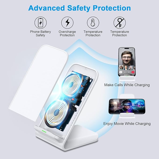 Pixel Fast Wireless Charger, 15W Wireless Charging Stand for Google Pixel 10a 10 Pro XL Fold 9a 9 Pro XL 8a 8 Pro 7a 7 Pro 6 Pro, Android Phone Wireless Charger Stand for Samsung Galaxy S26 S25 Ultra