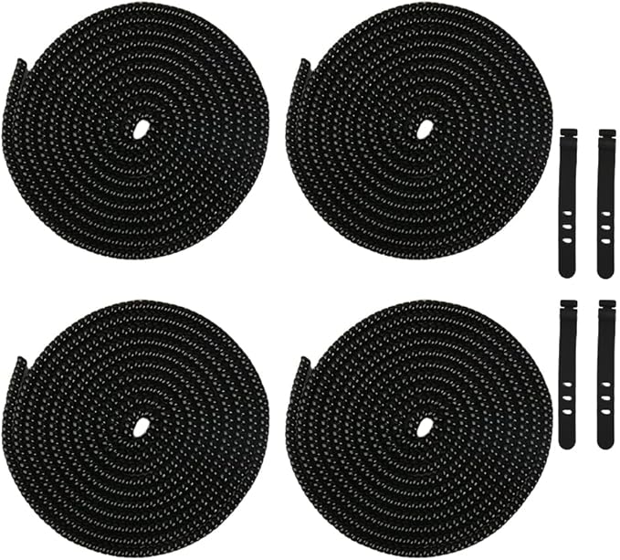 4pcs 1.6M(5.25FT) Spiral Cable Protector, Multicolor Suitable for Most Phone/Pad/Laptop USB Wire Cord Savers Protection Cover Anti-Break Wrap Charger Data Line Cables Sleeves, Pearl Black