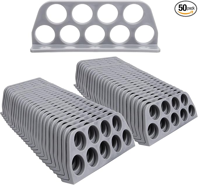50 Pack Cable Chase-Wire Bracket, Cable Support Wire Bracket Holder for NMB Electrical Cord Organized Management, 9-Hole 1-Inch Diameter