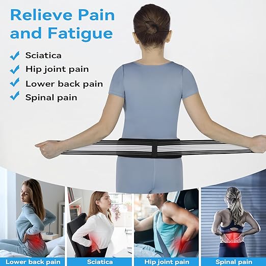 Waist Belt Sacroiliac Hip Belt, Lumbar Support Sciatica Pain Relief, Sacroiliac SI Joint - Lower Back Support Brace for Women and Men, Non-Slip and Adjustable & Breathable Back Pain Relief
