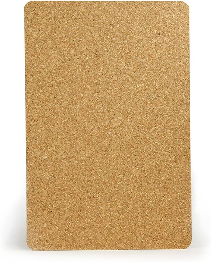 Hygloss Cork Sheets - 3mm Thick Corkboard Sheets - 12 x 18 Inches, 12 Sheets