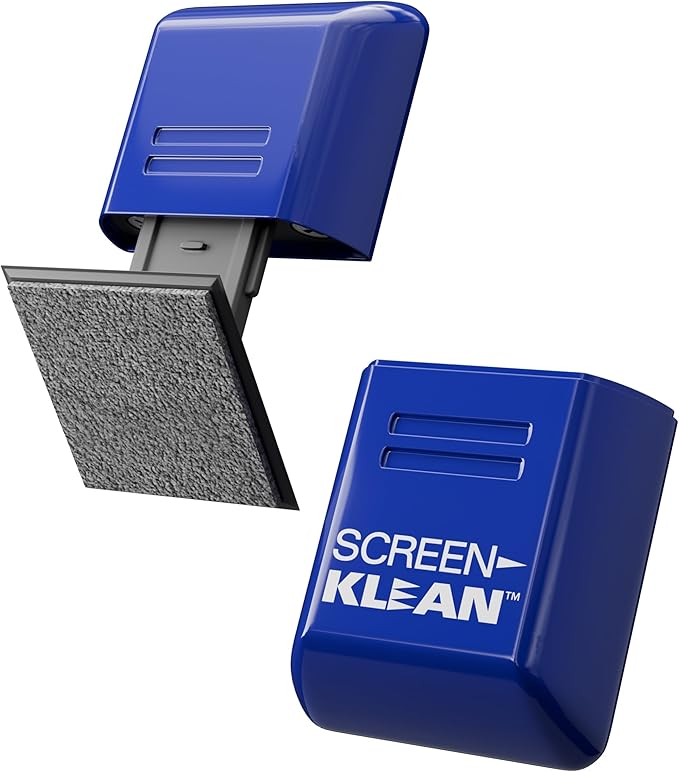CarbonKlean ScreenKlean Tablet Screen Cleaner - Compatible with iPad, Android & Amazon - with Carbon Microfiber Tech-Injected Blue-1 Count (Pack of 1)