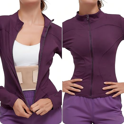 RANDY SUN Lower Back Brace for Female Workers - Breathable & Lightweight Posture Corrector, Adjustable andInvisible for Daily Wear Pain-Free All Day Wear, Beige,M-L