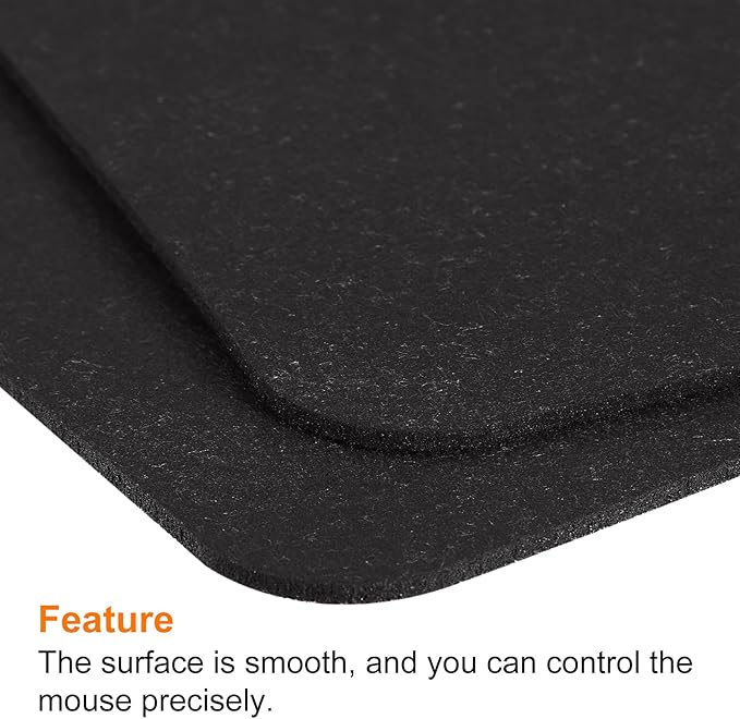 PATIKIL 35x12 Desk Mat Protector, Dual Side Soft Smooth Mouse Pad Writing Mat for Office Home, Black